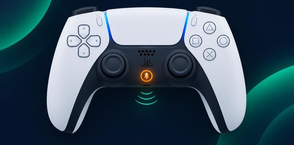 PS5 Controller Mic Not Working — controller illustration